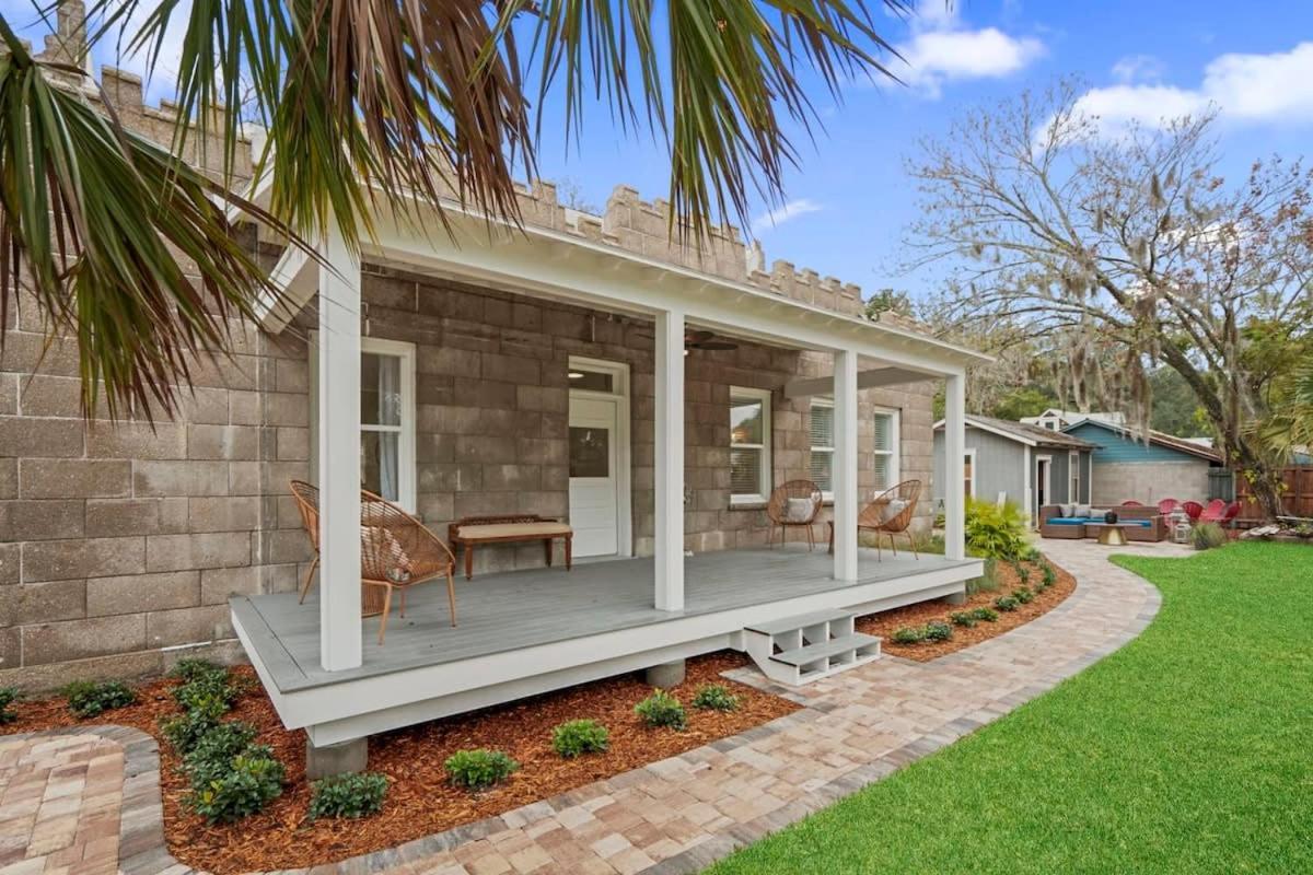 Remodeled Historic 1800S Carriage House, The Castle Garden, Colonial Modern Mansion Villa St. Augustine Exterior photo